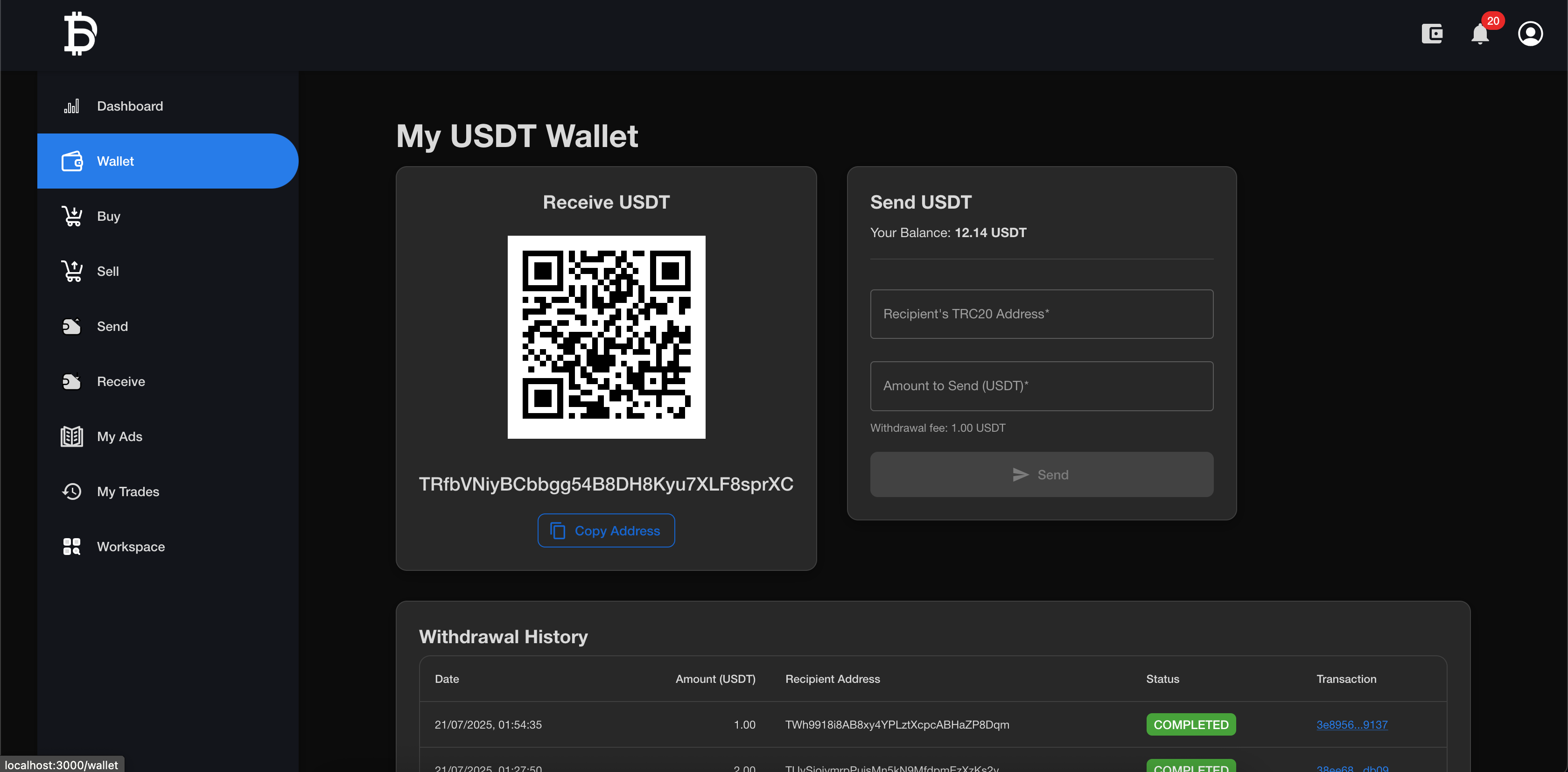 Crypto P2P project 3